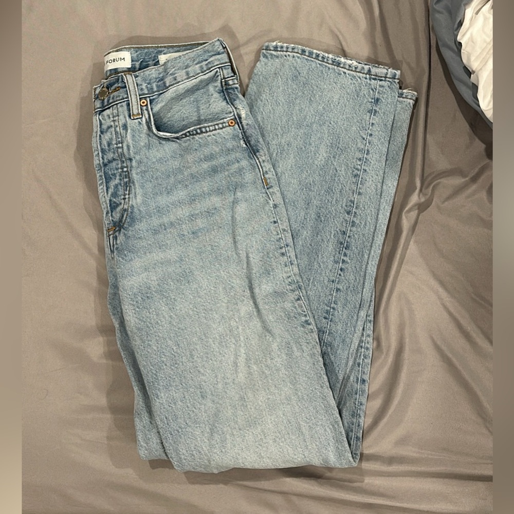 Denim Forum size 24 The Joni Light Blue Women Jeans